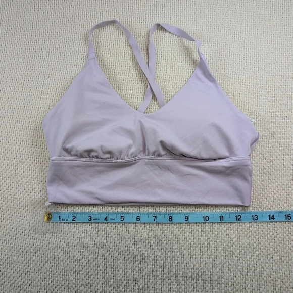 Offline by Aerie sports bra Women's M Lavender Stretch Medium Support Strappy - Picture 7 of 7